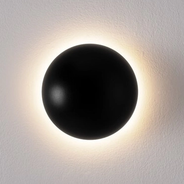 Ścienna lampa do przedpokoju MOXOS LE44372 LED 3W 3000K ball czarna