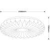 Sypialniany plafon Zivora LP-4890/1C-40 WH LED 23W 4000K biały