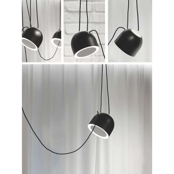 LAMPA wisząca DOBO 9036 Shilo metalowa OPRAWA modernistyczny zwis czarny