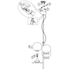 Loftowa LAMPA wisząca NYXIS  DL308302000 Trio szklana OPRAWA zwis kule mosiądz białe
