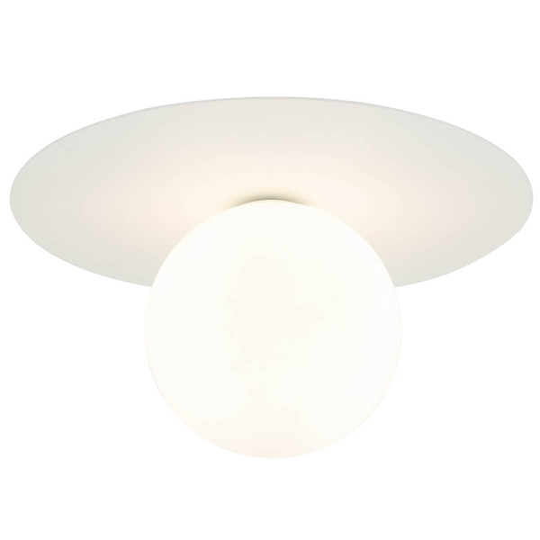 Nasufitowa lampa do kuchni Pixi 10227 bańka bubble ball biała