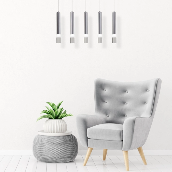 LAMPA wisząca ICE ML323 Milagro zwis OPRAWA listwa sufitowa LED 25W 4000K tuby sople chrom