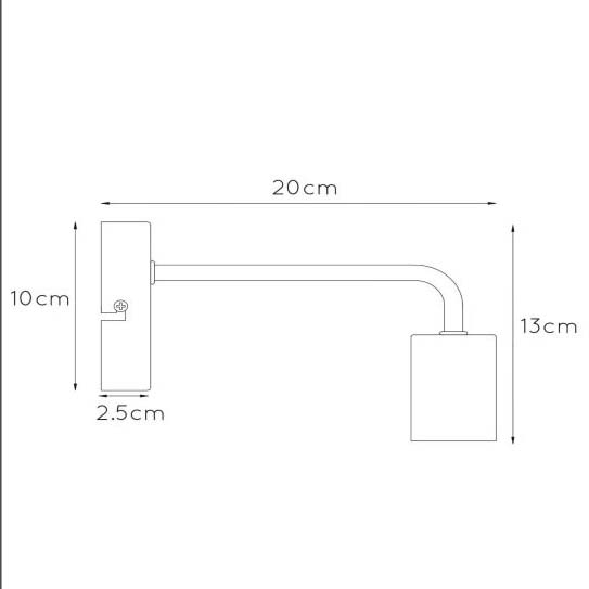 Industrialny kinkiet sypialniany 45265/01/30 ścienna lampa czarna