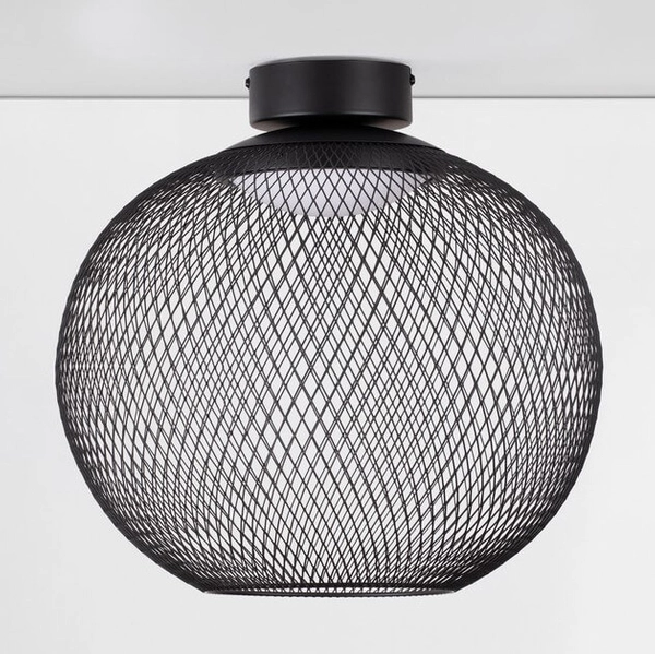 Okrągła lampa nasufitowa RITA LE44255 LED 19W 3000K jadalniana czarna