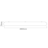 Nowoczesny plafon Piatto Nero 80 CCT OR86249 LED 73W 3000-6500K czarny