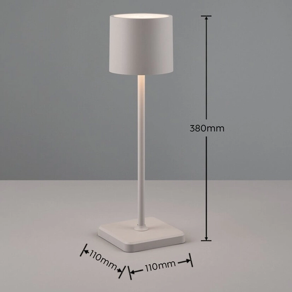 Stołowa lampka ściemniana Fernandez R54096177 LED IP54 1W 2700-600K biały