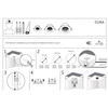 Wpustowa lampa punktowa Egina 10557 Nowodvorski LED 15W 3000K oczko czarna