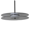 Szklana wisząca lampa Casy LP-3176/1P L SM LED 8W CCT przydymiona czarny