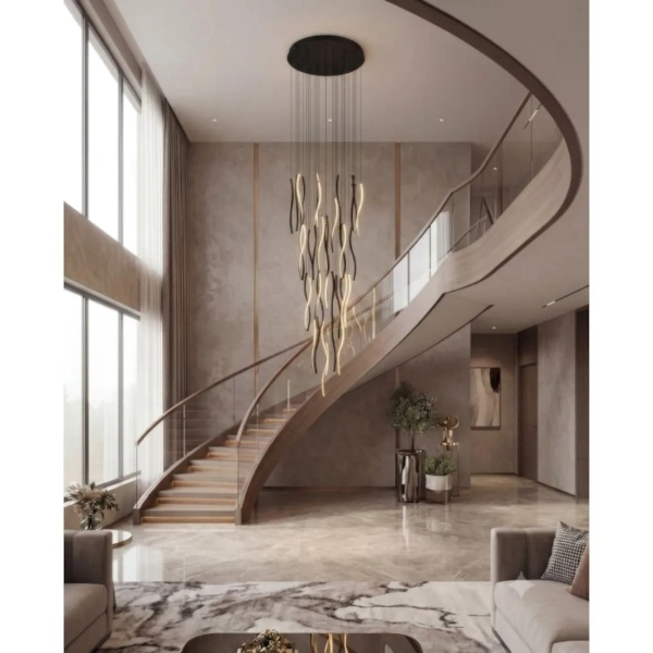 Ściemnialna lampa wisząca FLOW AZ6819 LED 324W 3000K czarna