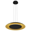 Ringowa lampa wisząca Piattino ML1815 LED 30W 3000-6000K czarny złoty