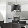 Salonowa lampa wisząca Harmony 1655 TK Lighting abażur z tkaniny czarna