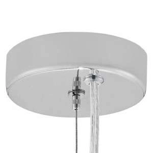 Skandynawska LAMPA wisząca ALUR 10722103 Kaspa szklana OPRAWA kulisty ZWIS kula ball hygge chrom biała