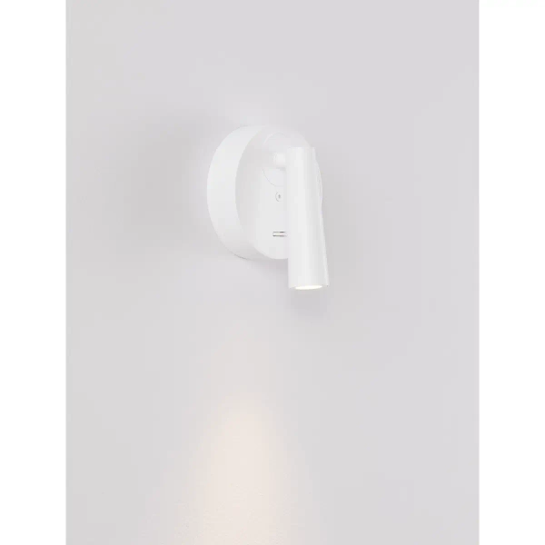 Regulowany kinkiet ścienny do salonu LAVONTO LE45528 LED 3W 3000K biały