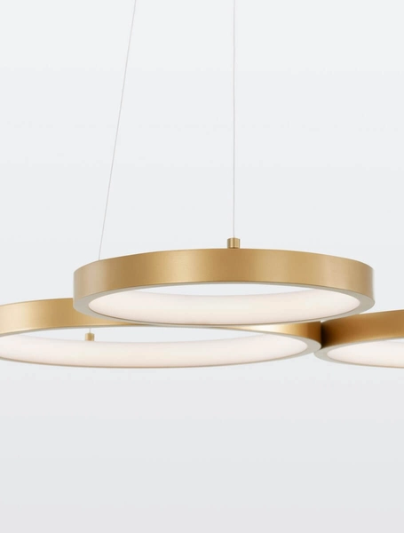 Wisząca lampa pokojowa GARCIA LE42826 rings LED 28W 3000K złota