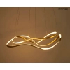 Falista lampa wisząca WAVES złota MSE1501100591 1xLED 56W 3000K do sypialni