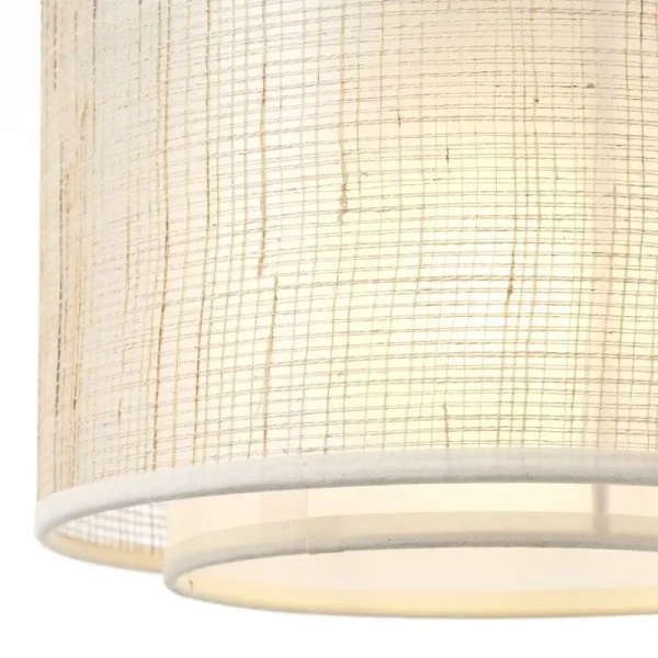 Wisząca lampa papierowa Odar 99481/09 nad stół czarna beżowa