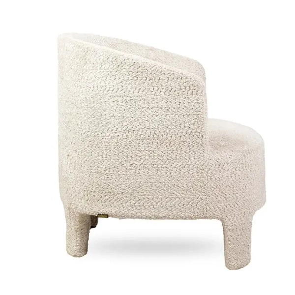 Tapicerowany fotel OSCAR MM001501100358 beżowy kubełkowy tkanina 70cm