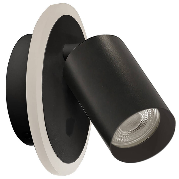Ścienny kinkiet do salonu Parma LP-0612/1WS BK Light Prestige LED zmienna barwa czarny