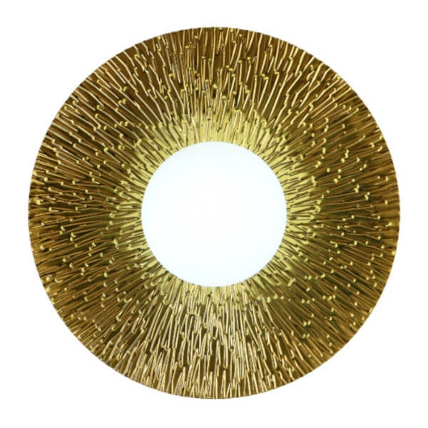 Naścienna lampa do sypialni SUN ST-FB230946-D35 metalowa złota biała