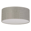 Lampa sufitowa do sypialni lniany klosz Rondo 5636 TK Lighting szara beżowa