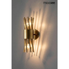 Szklana lampa na ścianę Lorenzo MSE010100338 Moosee metalowa kryształowa złota