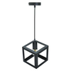 Industrialna LAMPA wisząca SWEDEN 305510 Polux metalowa OPRAWA zwis kostka cube czarna