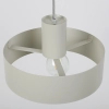Lampa wisząca nad stół Rif M 41178 do jadalni metalowa szara beżowa