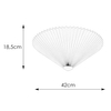 Sufitowa lampa materiałowa Plisado 108701 Markslojd biały