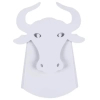 Ścienna lampa ORIGAMI BULL-W metalowa byk LED 6W 3000K biały