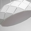 LAMPA wisząca REUS LP-8069/1P WH Light Prestige geometryczna OPRAWA okrągła zwis metalowy biały