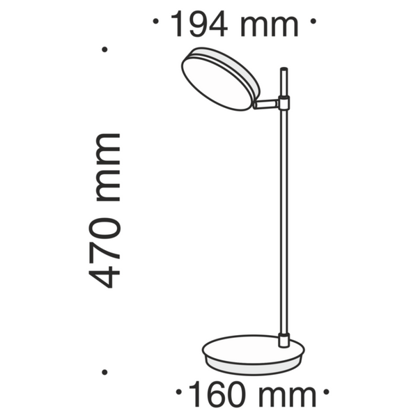 Lampka biurkowa Fad MOD070TL-L8B3K LED 8W 3000K do pokoju czarna