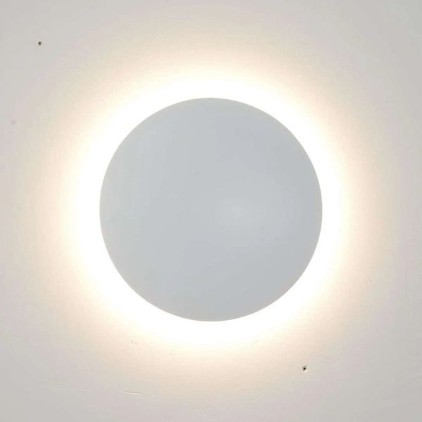 LAMPA sufitowa PLATILLO LP-8102/1C-12W WH Light Prestige okrągła OPRAWA plafon LED 12W 3000K metalowy moon biały