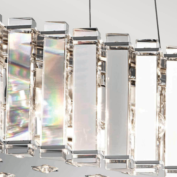 Łazienkowa lampa wisząca Crystal Skye KL-CRYSTAL-SKYE-ISLE Kichler kryształki IP44 chrom