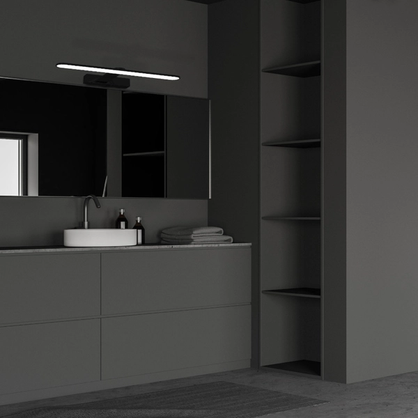 LAMPA ścienna SPLASH ML5615 Milagro łazienkowa OPRAWA galeryjka LED 8W 4000K metalowy kinkiet IP44 czarny