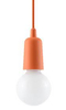 Wisząca LAMPA industrialna SL.0584 OPRAWKA na żarówkę ZWIS kabel przewód pomarańczowa