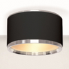 Okrągły plafon Reti 310403131 Elkim LED 20W 3000K do salonu aluminium czarny