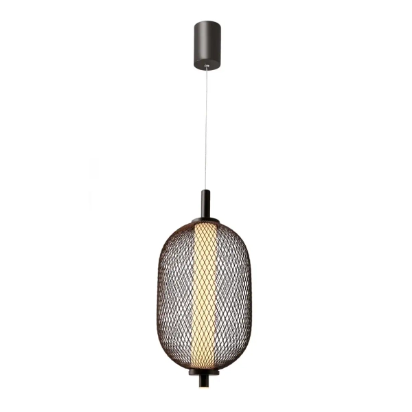 Industrialna lampa wisząca Puma 31-35349 LED 10W 3000K owalna czarny