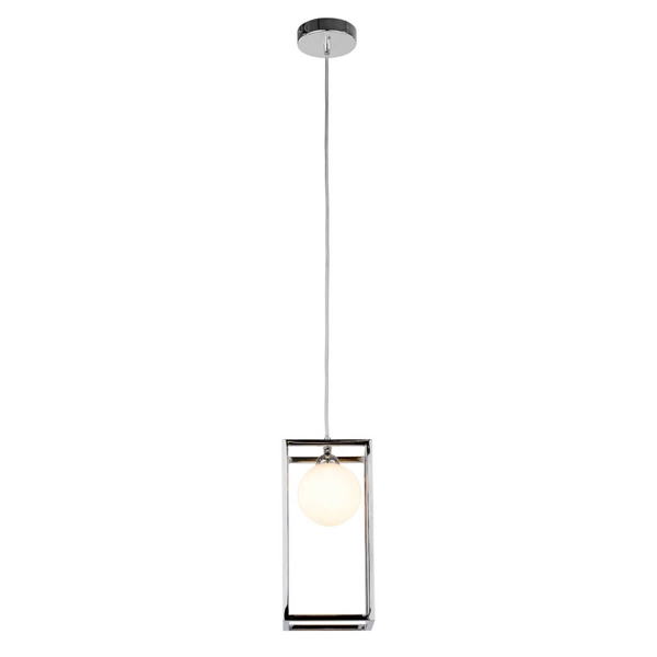 Wisząca lampa kulista Daisy MD-BR4367-D1 CH Italux chrom biały
