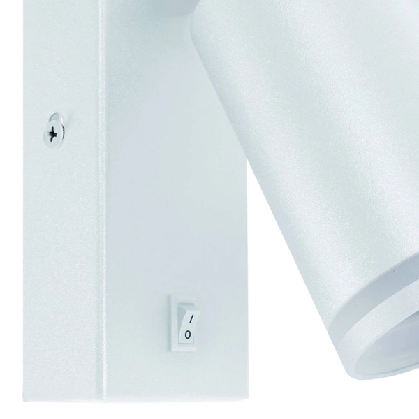 Nowoczesna lampa ścienna ZULA 03997 Ideus kinkiet do salonu biały