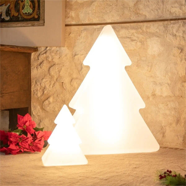 Świąteczna lampa stołowa PINUS RGB 3138 LED 1,2W 6000K IP54 biała