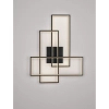 Metalowa lampa ścienna do salonu DENVERA LE45478 LED 48W 3200K frame czarna