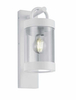 Ścienna LAMPA ogrodowa CUSTYRA  DL131204160 Trio industrialna OPRAWA elewacyjny kinkiet outdoor IP44 biały przezroczysty