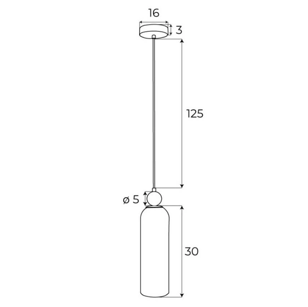 Zwisowa lampa loftowa Campanila P0511 Maxlight szklana mosiądz przydymiona