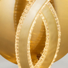 Modernistyczna LAMPA plafon MONTE LE41694 Luces Exclusivas sufitowa OPRAWA glamour LED 48W 2928K pierścienie rings zote