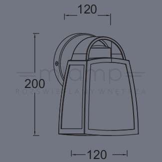 Ogrodowa LAMPA ścienna KELSEY 5273701012 Lutec elewacyjna OPRAWA metalowa outdoor IP44 czarna