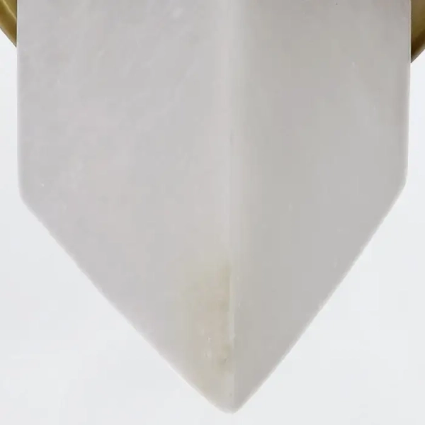 Alabastrowy kinkiet na ściane Valencia QN-VALENCIA-1WB-VBS-AR mosiądz