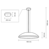 LAMPA wisząca WANTO 5521 Shilo okrągła OPRAWA zwis czarny