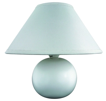 Ceramiczna lampa stołowa Ariel 4901 stojąca do salonu biała matowa
