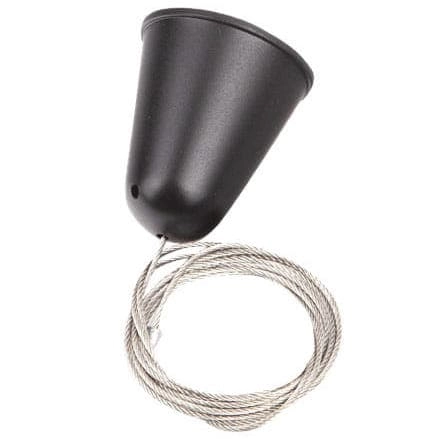 Zawiesie linkowe do szynoprzewodów z regulacją DOBAC MHT1-P15-BK TRACK Maxlight bez uchwytu 1,5m czarne