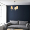 Wisząca lampa abażurowa L&-199455 Light& hampton biała nikiel